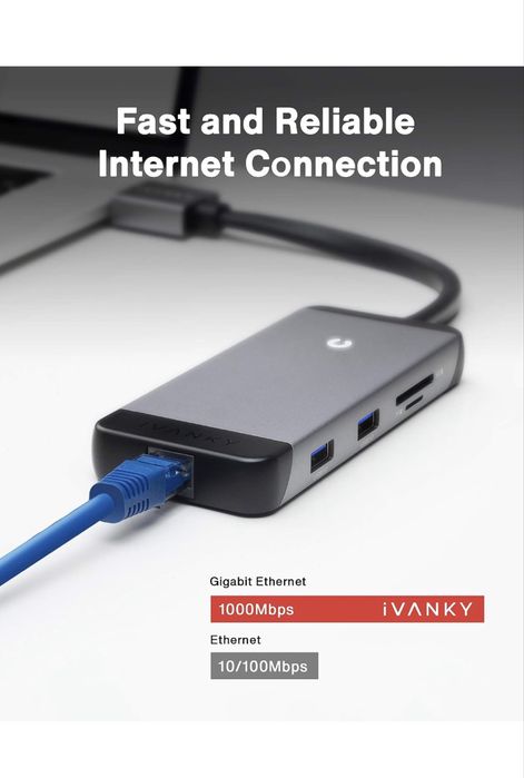 IVANKY USB C Hub MacBook Pro, 9 in 2 Dual USB C Dock