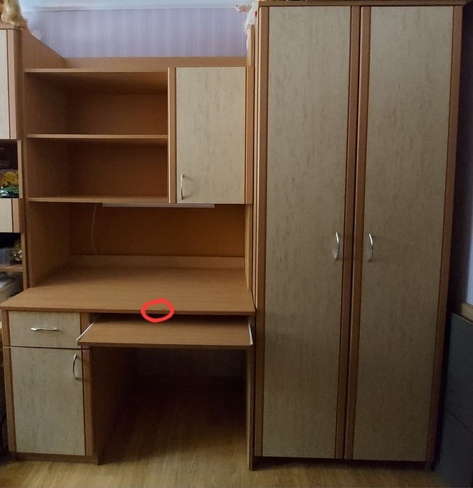 Дитяча, стіл, шафа