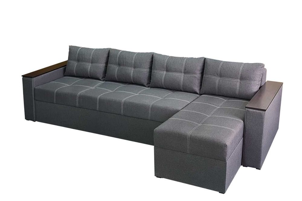 Диван угловой Бостон Люкс , евркнижка с нишами в подлокотниках .Акция