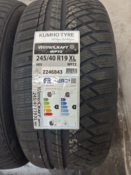 2x Opony Zimowe Kumho WinterCraft WP72 245/40R19 98 V XL