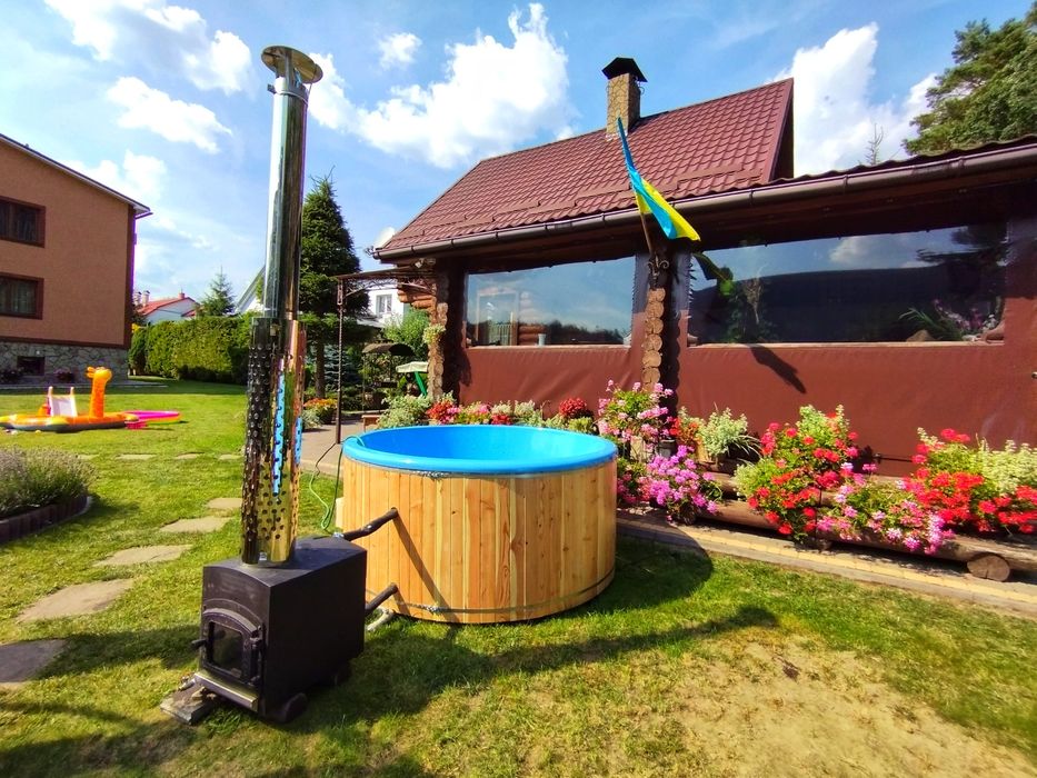 Чан! Джакузі! СПА Купель на дровах! Гідромасажна ванна! Виробник.