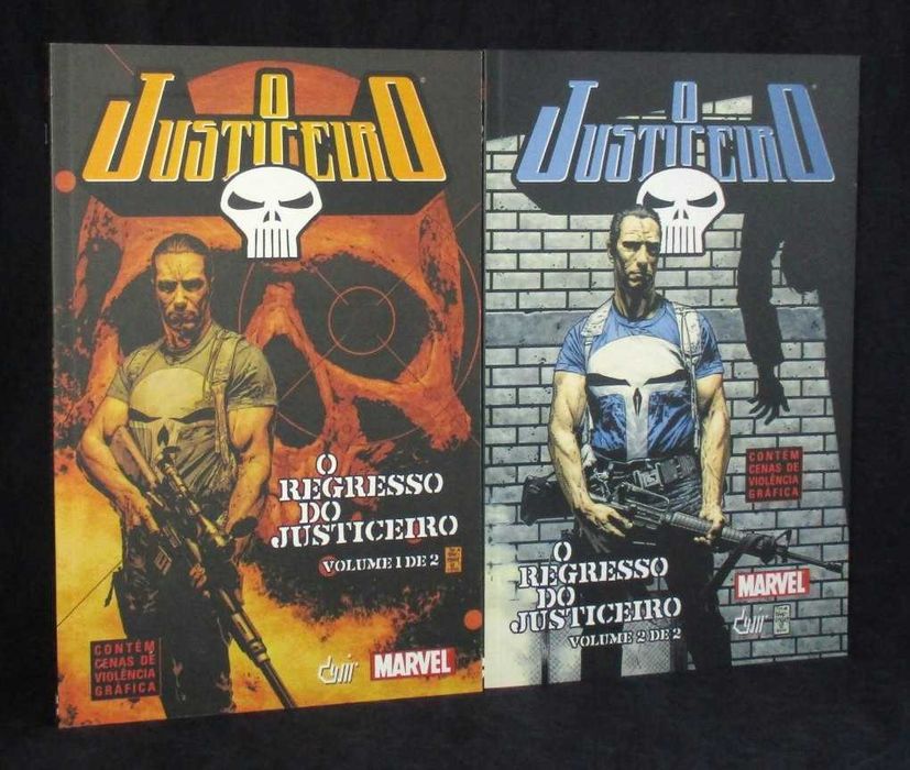 Livros BD O Regresso do Justiceiro 1 e 2 Devir Marvel