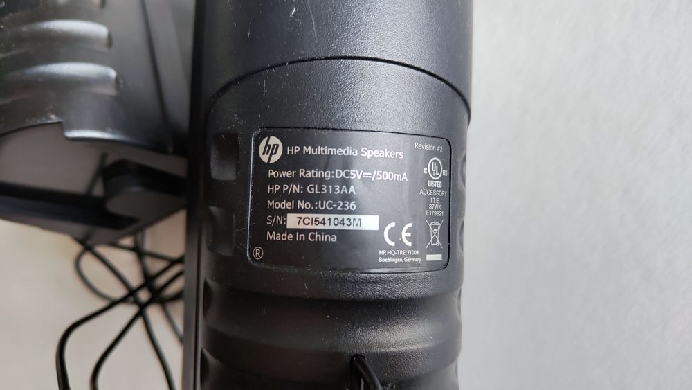 Colunas HP Multimedia Speakers, modelo UC-236