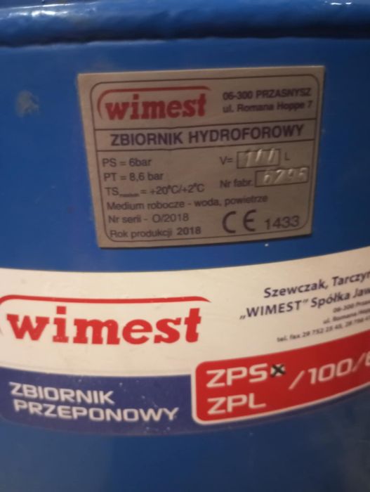 Zbiornik używany