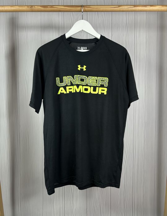 Under Armour Big Green Logo спортивна футболка з чудовим дизайном Ориг
