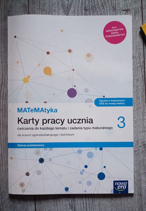 Matematyka 3 Karty pracy ucznia | Nowa Era | Zakres podstawowy