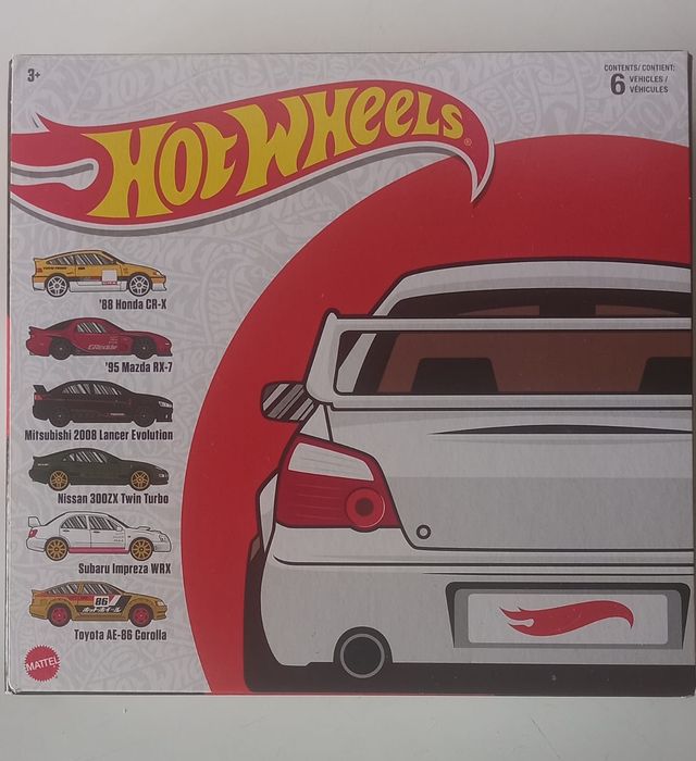 Conjunto 6 miniaturas Hot Wheels