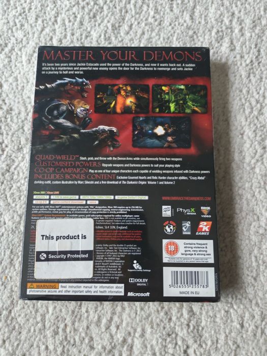 Xbox 360 gra Darkness II limited edition folia nowa