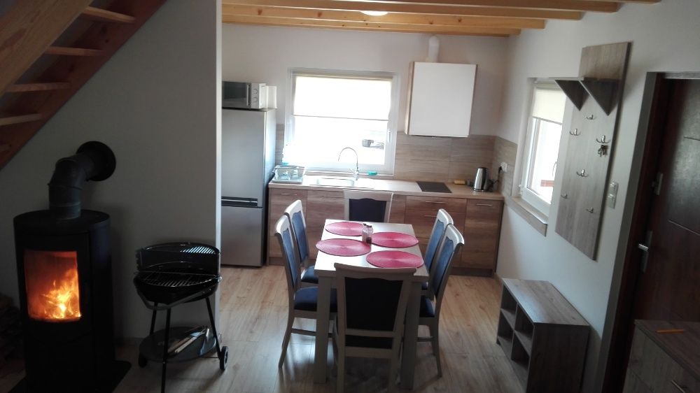 Domek całoroczny, domki na Kaszubach do 7 osób, bania, jezioro