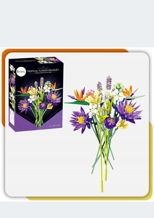 Klocki bukiet kwiatow