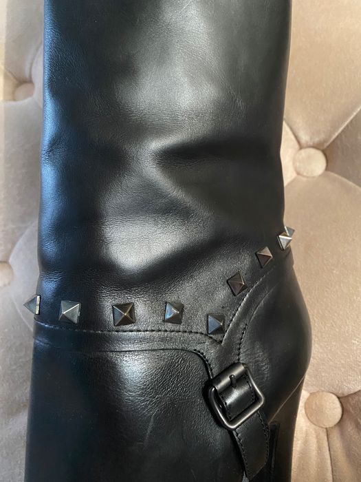 Сапоги кожаные женские, новые , весна - осень, Италия, 39 размер