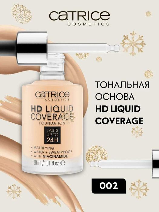 Catrice HD Liquid Coverage Foundation тональна основа