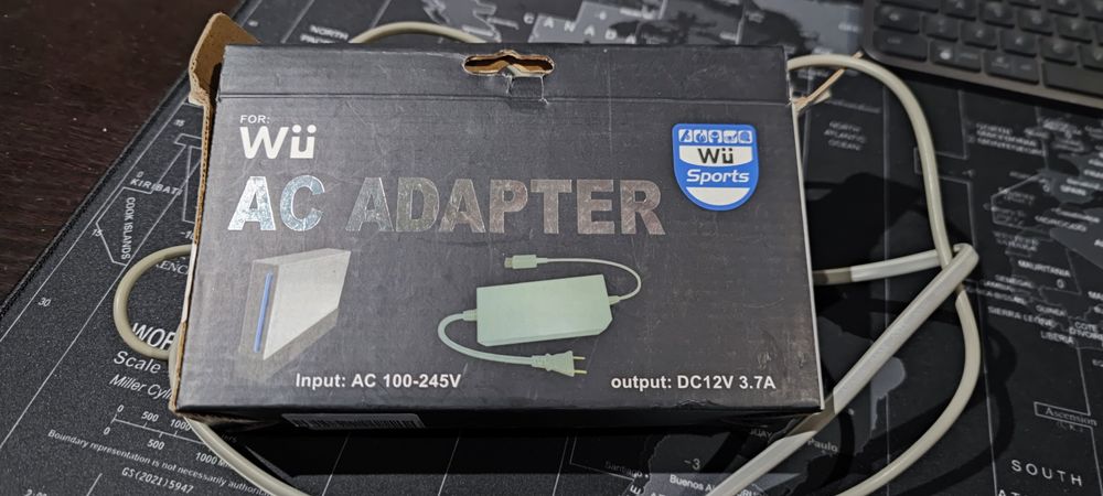 Carregador AC Adaptar para Nintendo Wii