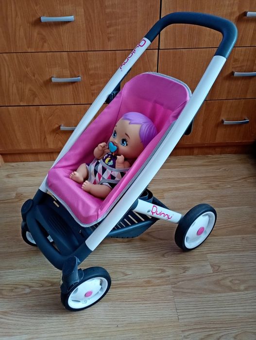 Wózek dla lalki Quinny Maxi Cosi od Smoby + lalka My Garden