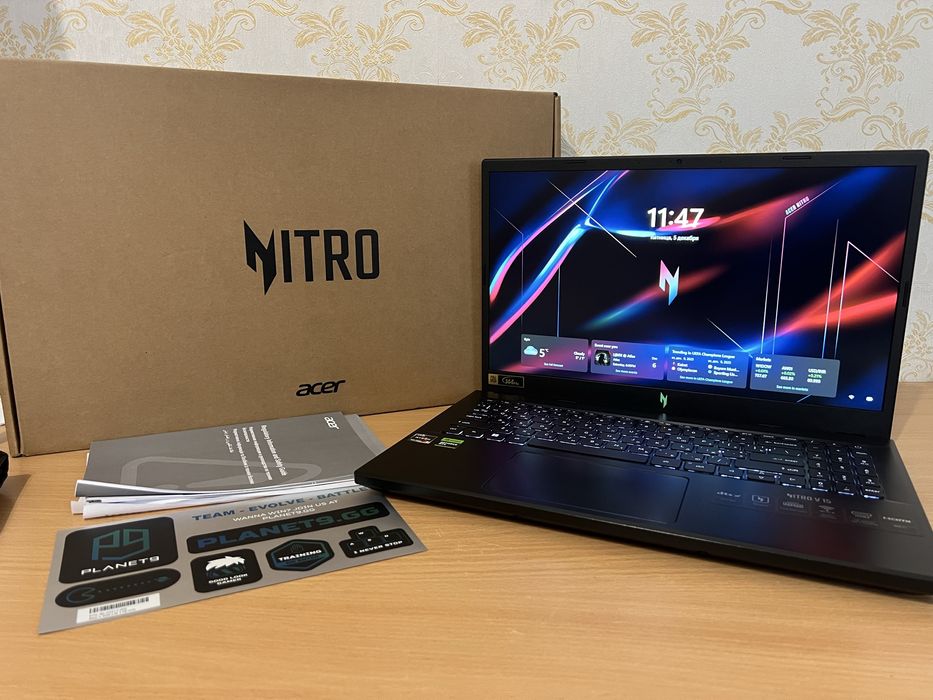 Новий! Acer nitro v15 r5-7535/rtx 4050/ddr5 16gb/ssd 512gn