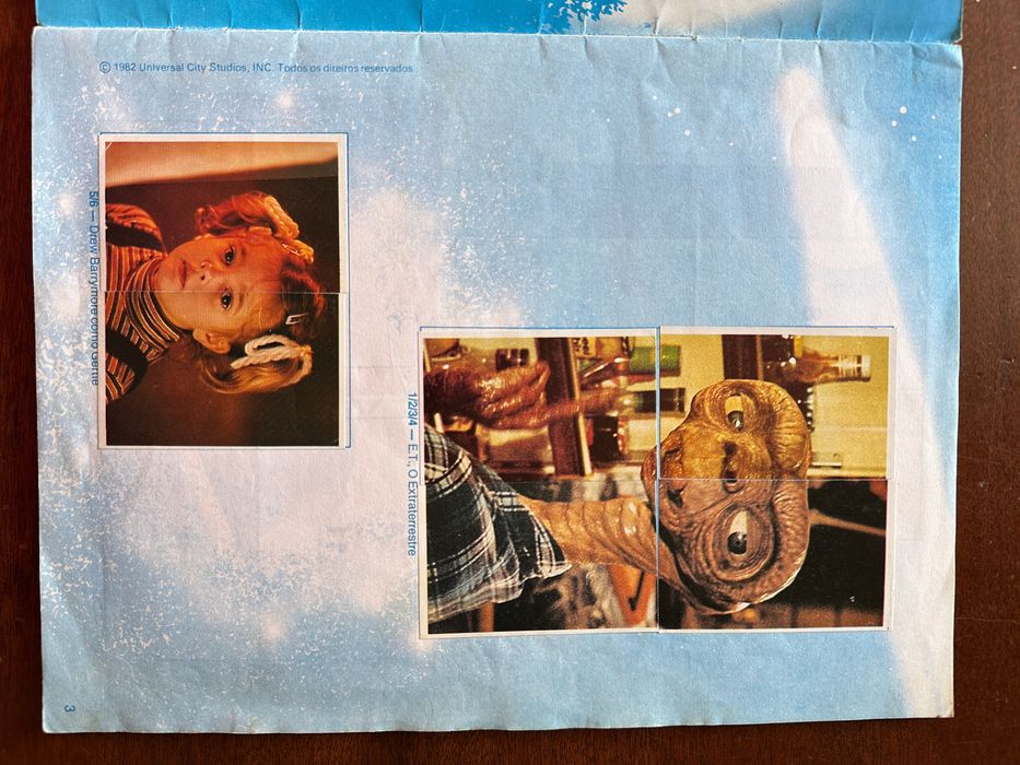 Caderneta de cromos E.T - Extraterrestre COMPLETA