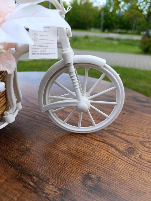 Flower box rower kwiaty sztuczne bukiet na pierwsza komunia święta