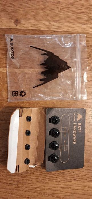 Zestaw montażowy Burton EST M6 Channel : inserty+ śruby, nowe