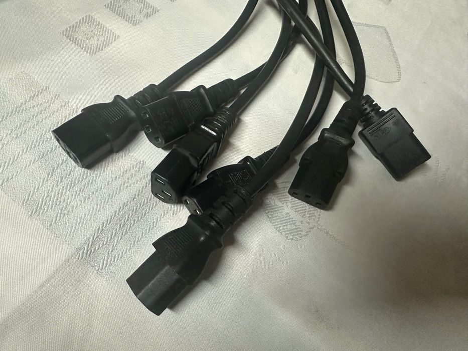 7 sztuk kabel zasilający drukarka komputer