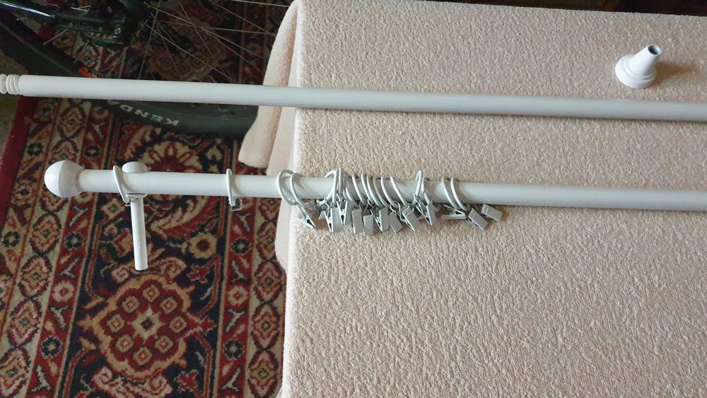 Metalowy karnisz, pojedynczy - 280 cm