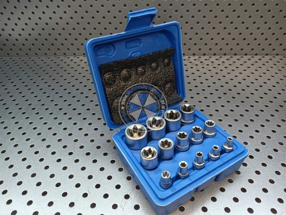 Nasadki E-Torx E4-E24 Nasadki TORX klucze Torx klucze nasadowe TORX