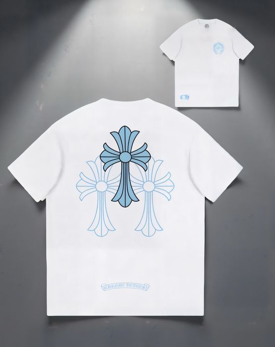 Футболки  Chrome Hearts Logo унисекс Хром Хартс с крестами New Model