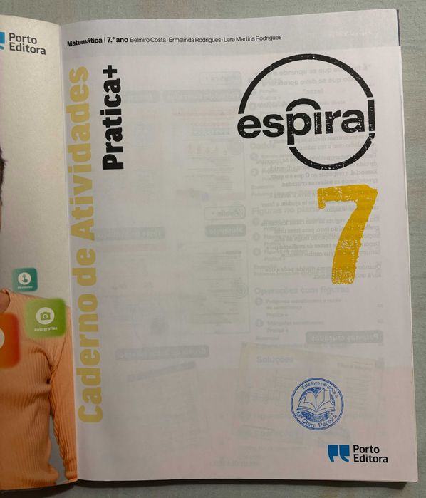 Espiral 7 – Caderno de Atividades / Pratica+ / Avalia+ | Matemática – 7.º Ano