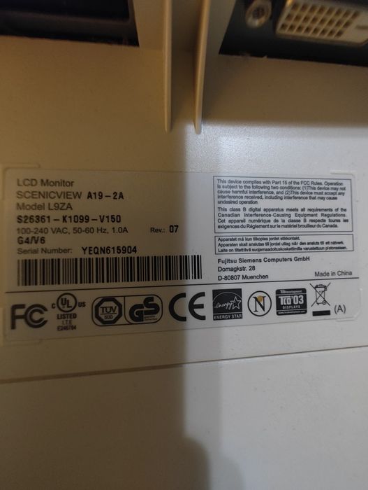 Монітор fujitsu siemens