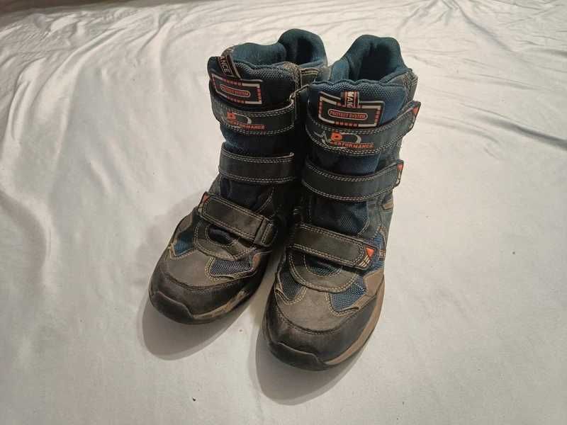 Granatowe buty zimowe Cortina 40