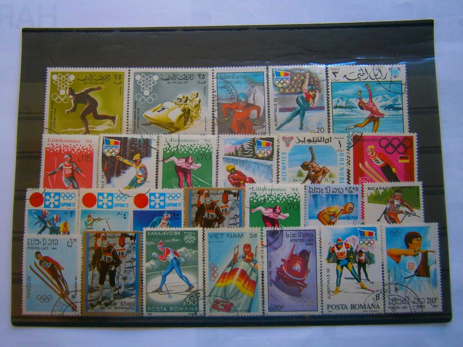 57 selos sobre Desportos de Inverno todos diferentes