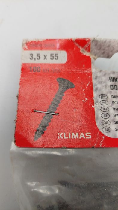 Wkręty do płyt karton gips 3,5 x 55