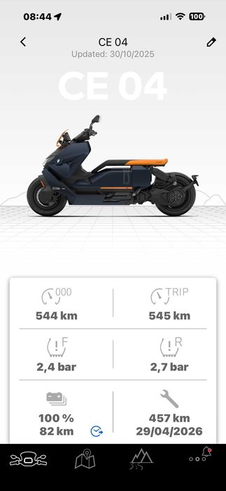 Scooter electrica BMW CE 04 — Apenas 540km