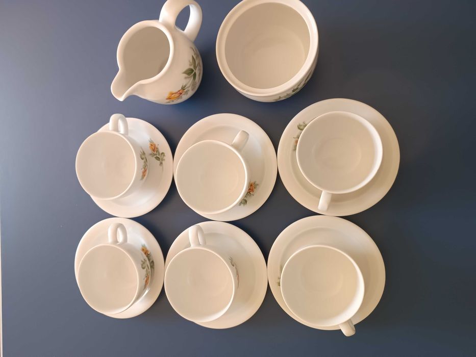 Conjunto de 6chávenas de café+bule