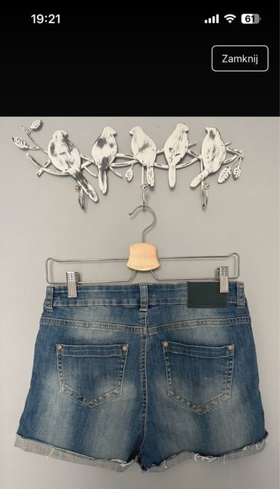 Szorty jeansowe Bershka