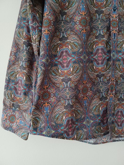 Bawełniana koszula męska boho Xl wielokolorowa Sand