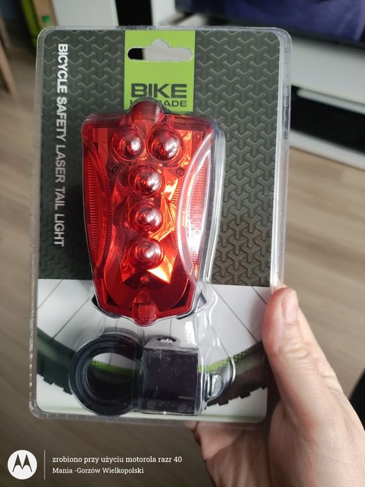 Lampka rowerowa różne tryby