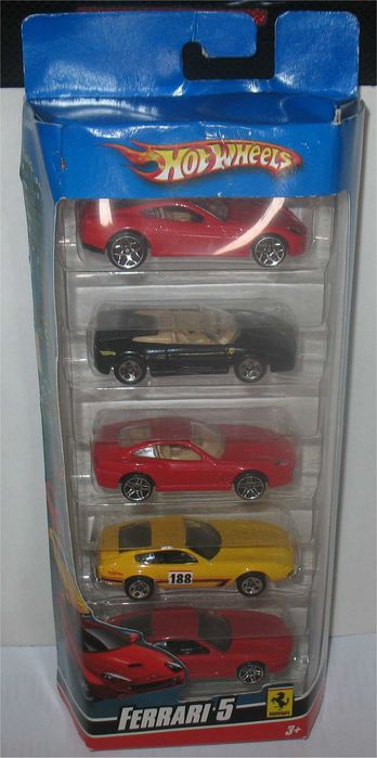 Hot Wheels - Pack de 5 Miniaturas Ferrari (2009)