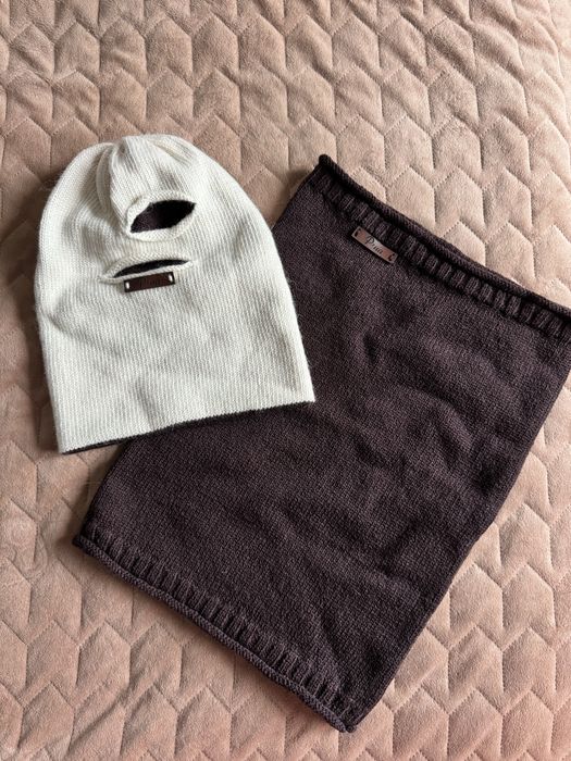 Набір шапка та снуд з мериносової шерсті