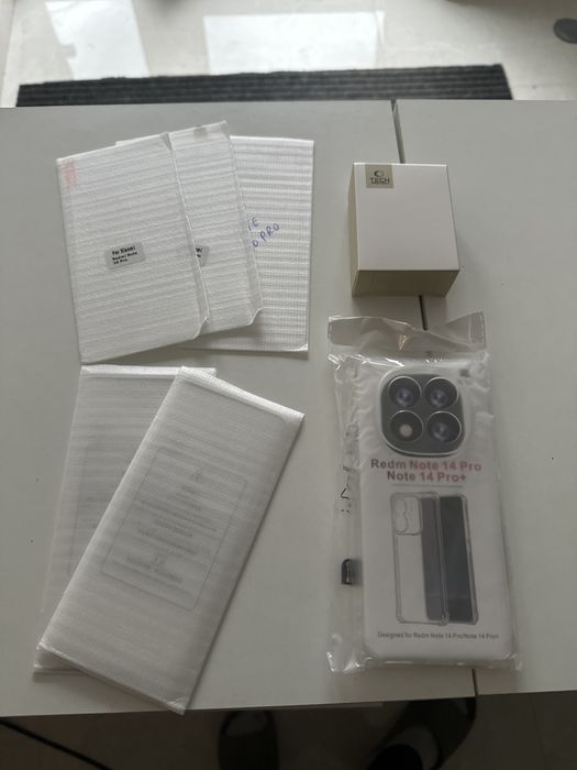 3x szkło red. Note 10 pro 2x 14 pro + szkło aparat i etui clear