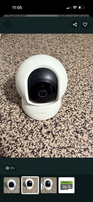 Câmara de Segurança Tp-Link Tapo C200 Wi-Fi + Cartão Micro SD 128GB