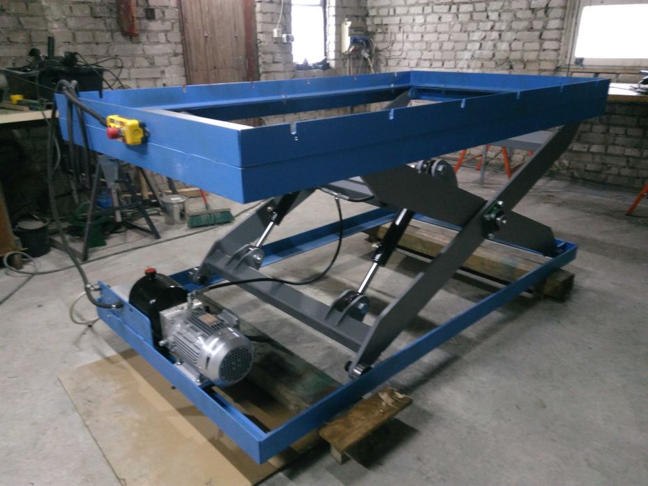 Stół Nożycowy Rolkowy Podnośnik Linia Tartaczna