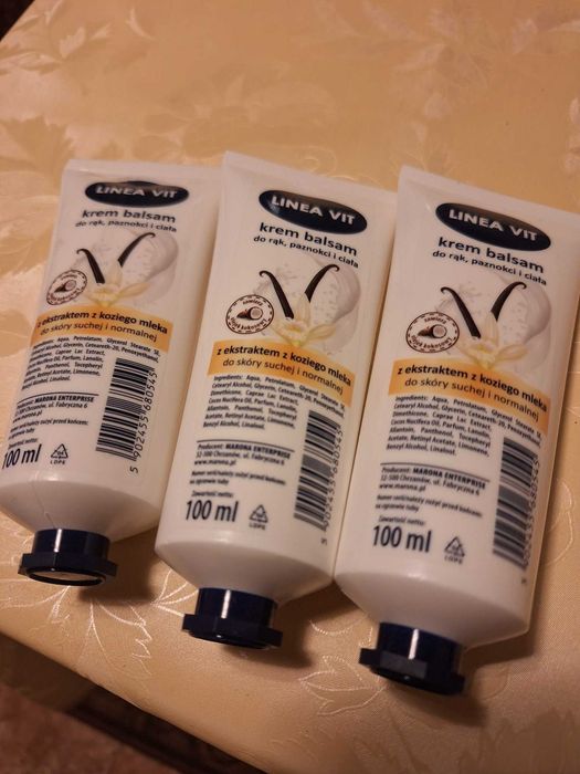 Kremy  Linea Vit - 3 sztuki  - balsam do rąk, paznokci i ciała