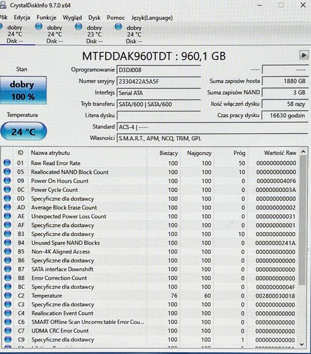 Serwer DELL R650xs Intel Xeon Silver 4314 64GB RAM 4x960GB SSD WS2022