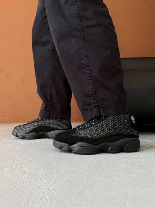 АКЦІЯ! Nike Air Jordan 13 Retro Black Cat 40 41 42 43 44 45 найк джордан чорні