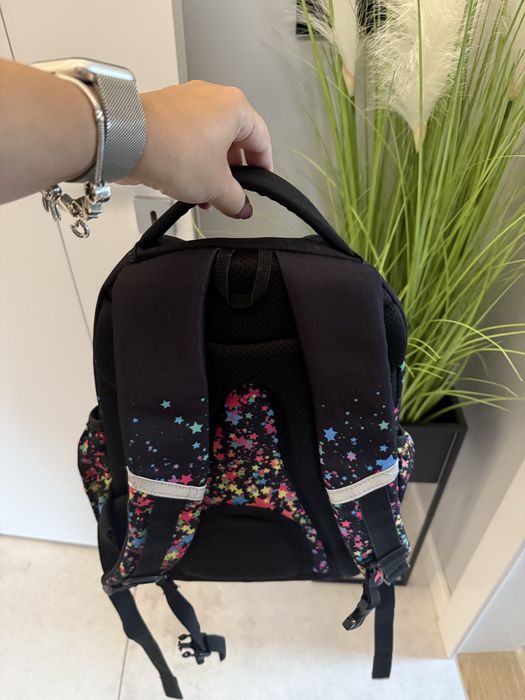 Piękny plecak do szkoły Coolpack Jerry Galaxy czarny w gwiazdki