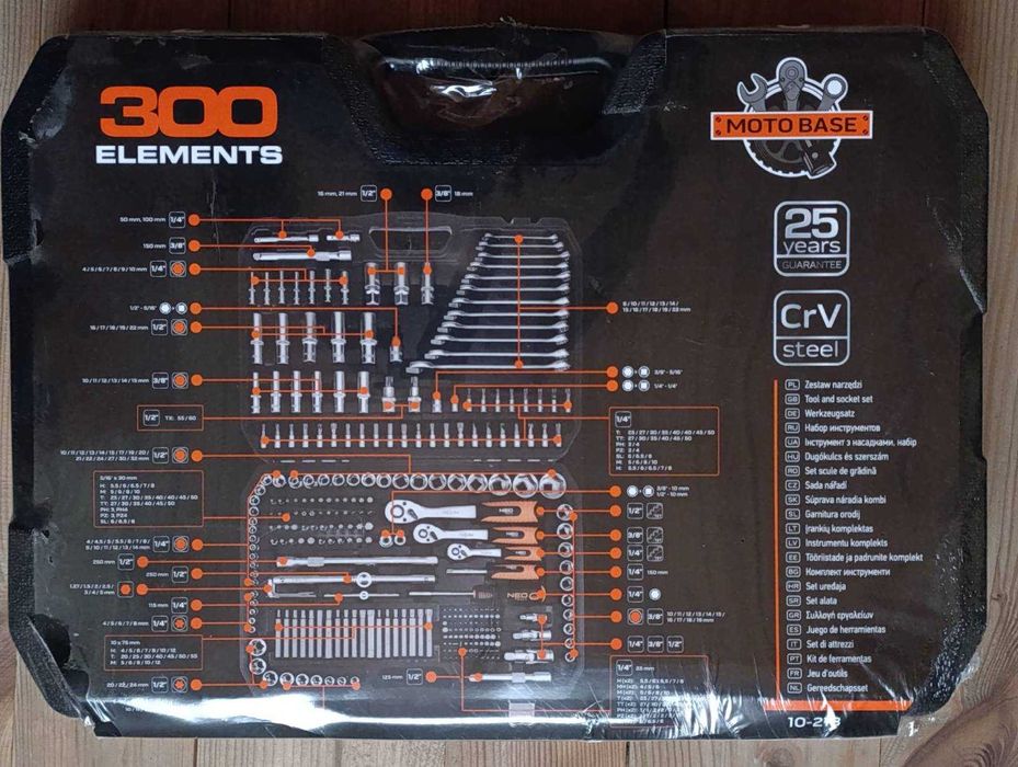 Набір інструменту Neo Tools 10-218 на 300 елементів