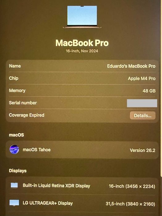 Macbook Pro 16'' M4 Pro 48GB