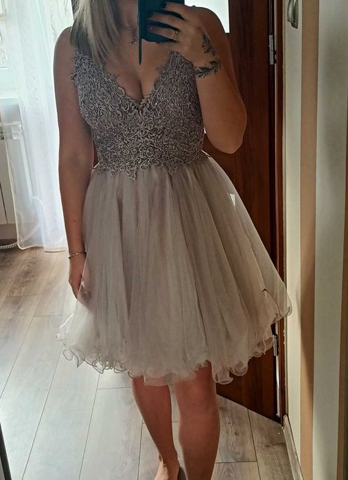 Sukienka kryształki tiul S/M/L idealna