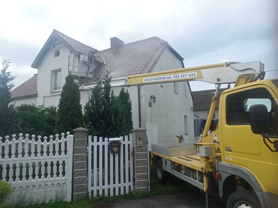 Podnośnik Koszowy Pracę wysokościowe  Wycinka drzew Czyszczenie rynien