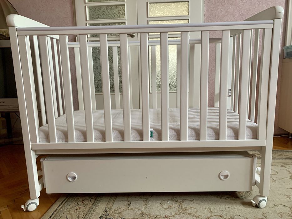 Ліжечко Верес ЛД12 Veres з ортопедичним матрацом Dormisan